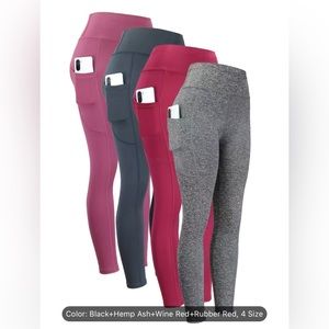 NWOT High Waist Yoga Leggings with Pocket